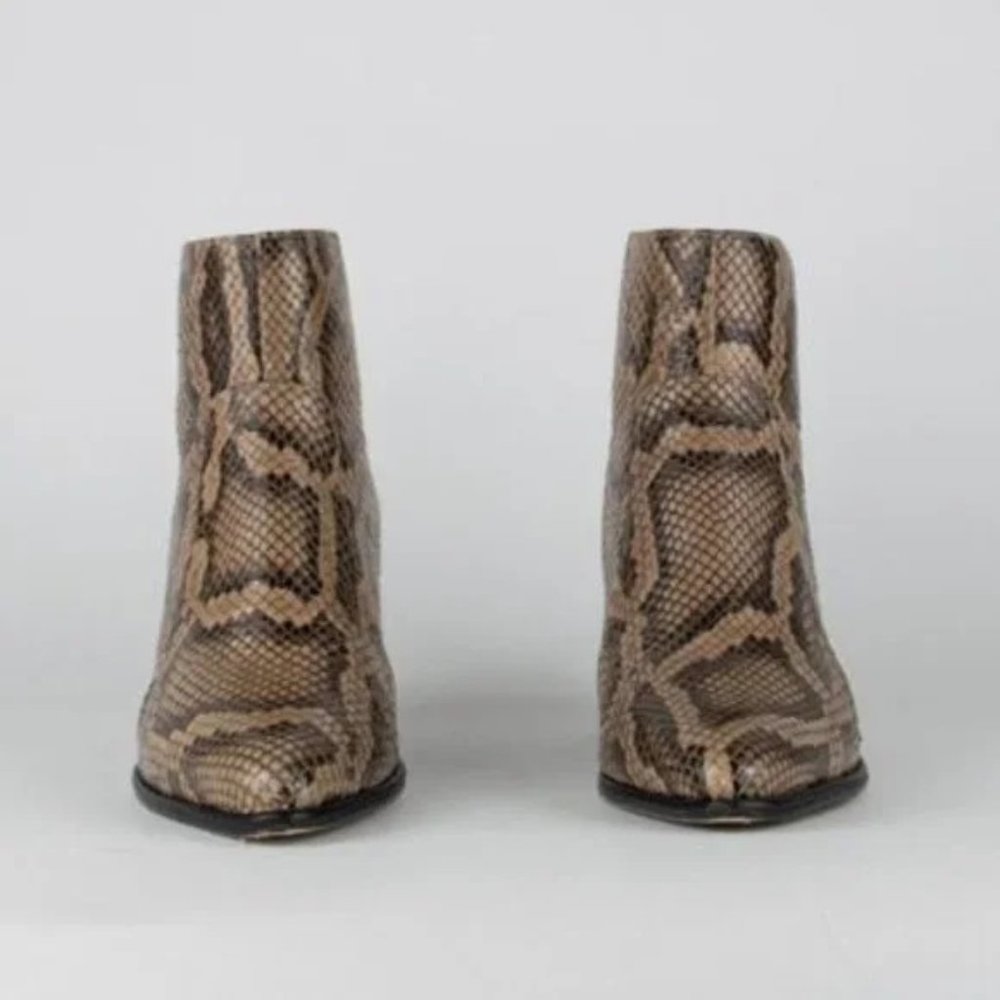 Alexandre Birman Python Ankle Boots - Picture 2 of 11